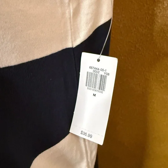 Old Navy Navy & White Striped Sleeveless Dress – Size Medium (NWT) 🤍💙 - Picture 4 of 4